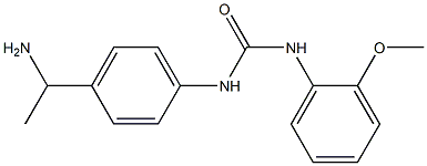 N-[4-(1-aminoethyl)phenyl]-N'-(2-methoxyphenyl)urea Structure