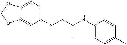 N-[4-(2H-1,3-benzodioxol-5-yl)butan-2-yl]-4-methylaniline,,结构式