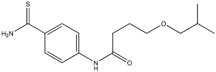 N-[4-(aminocarbonothioyl)phenyl]-4-isobutoxybutanamide