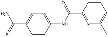 N-[4-(aminocarbonothioyl)phenyl]-6-methylpyridine-2-carboxamide Struktur