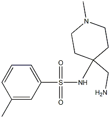N-[4-(aminomethyl)-1-methylpiperidin-4-yl]-3-methylbenzene-1-sulfonamide Structure