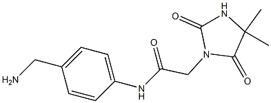  N-[4-(aminomethyl)phenyl]-2-(4,4-dimethyl-2,5-dioxoimidazolidin-1-yl)acetamide