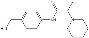 N-[4-(aminomethyl)phenyl]-2-piperidin-1-ylpropanamide