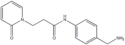 N-[4-(aminomethyl)phenyl]-3-(2-oxopyridin-1(2H)-yl)propanamide|