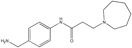 N-[4-(aminomethyl)phenyl]-3-azepan-1-ylpropanamide Struktur