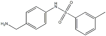 N-[4-(aminomethyl)phenyl]-3-methylbenzenesulfonamide Structure