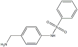 N-[4-(アミノメチル)フェニル]ベンゼンスルホンアミド 化学構造式