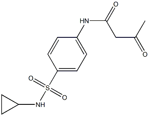 N-[4-(cyclopropylsulfamoyl)phenyl]-3-oxobutanamide Structure