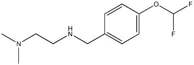 N'-[4-(difluoromethoxy)benzyl]-N,N-dimethylethane-1,2-diamine Struktur