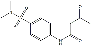 N-[4-(dimethylsulfamoyl)phenyl]-3-oxobutanamide Struktur