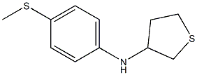 N-[4-(methylsulfanyl)phenyl]thiolan-3-amine,,结构式