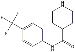 N-[4-(trifluoromethyl)phenyl]piperidine-4-carboxamide Structure