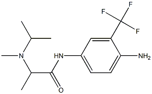 N-[4-amino-3-(trifluoromethyl)phenyl]-2-[methyl(propan-2-yl)amino]propanamide Structure