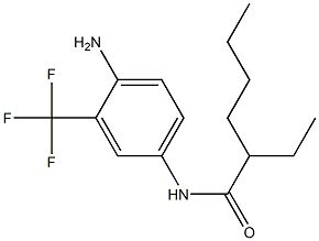 N-[4-amino-3-(trifluoromethyl)phenyl]-2-ethylhexanamide,,结构式