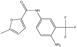 N-[4-amino-3-(trifluoromethyl)phenyl]-5-methylfuran-2-carboxamide Struktur