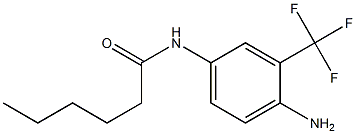 N-[4-amino-3-(trifluoromethyl)phenyl]hexanamide Structure