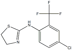 N-[4-chloro-2-(trifluoromethyl)phenyl]-4,5-dihydro-1,3-thiazol-2-amine Structure