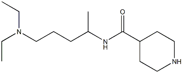 N-[5-(diethylamino)pentan-2-yl]piperidine-4-carboxamide 化学構造式