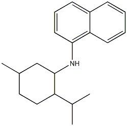 N-[5-methyl-2-(propan-2-yl)cyclohexyl]naphthalen-1-amine Structure