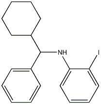 N-[cyclohexyl(phenyl)methyl]-2-iodoaniline Struktur