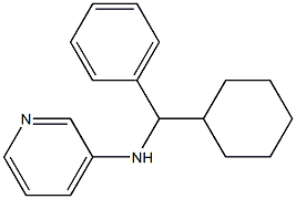 N-[cyclohexyl(phenyl)methyl]pyridin-3-amine 化学構造式