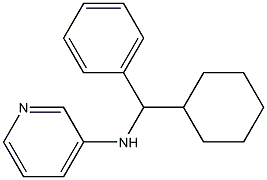 N-[cyclohexyl(phenyl)methyl]pyridin-3-amine 结构式