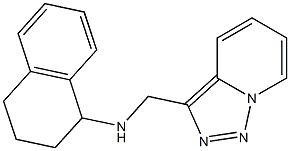 N-{[1,2,4]triazolo[3,4-a]pyridin-3-ylmethyl}-1,2,3,4-tetrahydronaphthalen-1-amine,,结构式