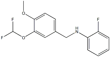 N-{[3-(difluoromethoxy)-4-methoxyphenyl]methyl}-2-fluoroaniline