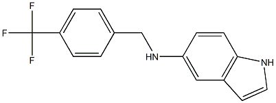 N-{[4-(trifluoromethyl)phenyl]methyl}-1H-indol-5-amine Structure