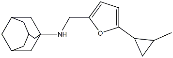 N-{[5-(2-methylcyclopropyl)furan-2-yl]methyl}adamantan-1-amine Struktur