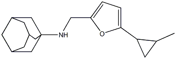 N-{[5-(2-methylcyclopropyl)furan-2-yl]methyl}adamantan-1-amine,,结构式