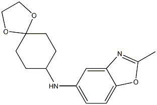 N-{1,4-dioxaspiro[4.5]decan-8-yl}-2-methyl-1,3-benzoxazol-5-amine Struktur