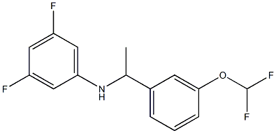 N-{1-[3-(difluoromethoxy)phenyl]ethyl}-3,5-difluoroaniline Structure