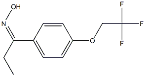 N-{1-[4-(2,2,2-trifluoroethoxy)phenyl]propylidene}hydroxylamine 结构式