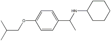 N-{1-[4-(2-methylpropoxy)phenyl]ethyl}cyclohexanamine Structure