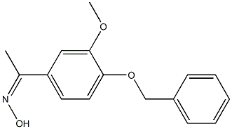 N-{1-[4-(benzyloxy)-3-methoxyphenyl]ethylidene}hydroxylamine Structure