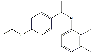 N-{1-[4-(difluoromethoxy)phenyl]ethyl}-2,3-dimethylaniline Struktur