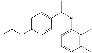 N-{1-[4-(difluoromethoxy)phenyl]ethyl}-2,3-dimethylaniline,,结构式