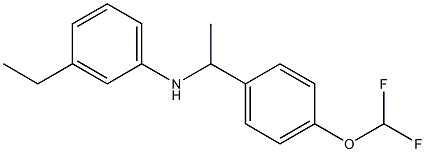 N-{1-[4-(difluoromethoxy)phenyl]ethyl}-3-ethylaniline Structure