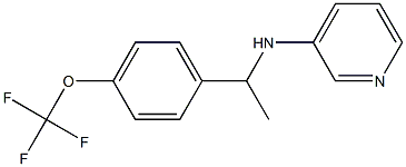 N-{1-[4-(trifluoromethoxy)phenyl]ethyl}pyridin-3-amine 化学構造式