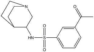  N-{1-azabicyclo[2.2.2]octan-3-yl}-3-acetylbenzene-1-sulfonamide