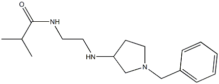 N-{2-[(1-benzylpyrrolidin-3-yl)amino]ethyl}-2-methylpropanamide,,结构式