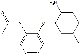 N-{2-[(2-amino-5-methylcyclohexyl)oxy]phenyl}acetamide Struktur