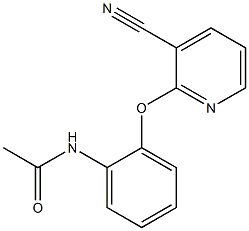 N-{2-[(3-cyanopyridin-2-yl)oxy]phenyl}acetamide Structure