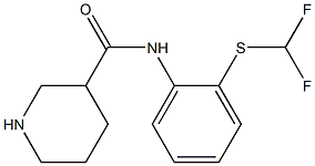 N-{2-[(difluoromethyl)sulfanyl]phenyl}piperidine-3-carboxamide Structure