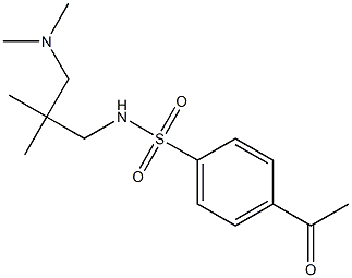 N-{2-[(dimethylamino)methyl]-2-methylpropyl}-4-acetylbenzene-1-sulfonamide