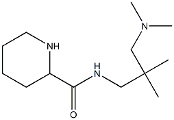 N-{2-[(dimethylamino)methyl]-2-methylpropyl}piperidine-2-carboxamide 化学構造式