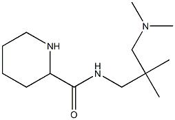 N-{2-[(dimethylamino)methyl]-2-methylpropyl}piperidine-2-carboxamide,,结构式