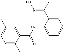 N-{2-[1-(hydroxyimino)ethyl]phenyl}-2,5-dimethylbenzamide,,结构式