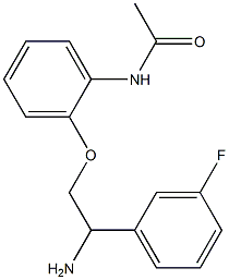 N-{2-[2-amino-2-(3-fluorophenyl)ethoxy]phenyl}acetamide Structure